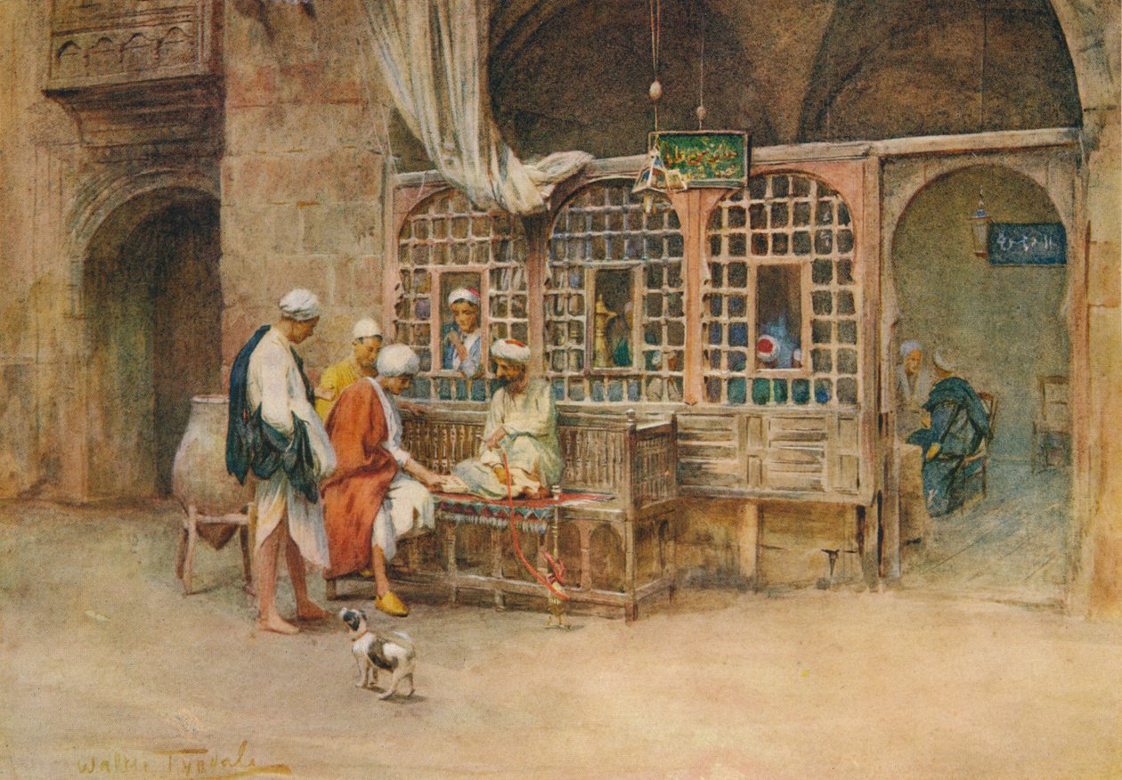 På Cairene Cafe, c1905, 1912 av Walter Frederick Roofe Tyndale