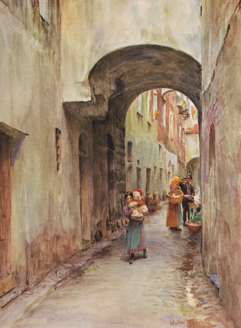 A Lane in Noli, c1910, 1912 av Walter Frederick Roofe Tyndale