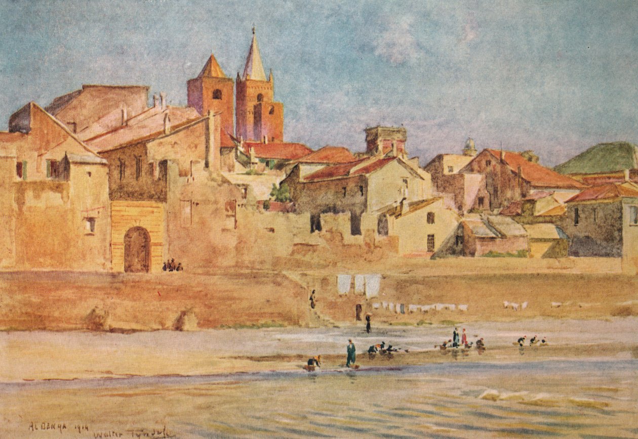Albenga fra Centa, c1910, 1912 av Walter Frederick Roofe Tyndale