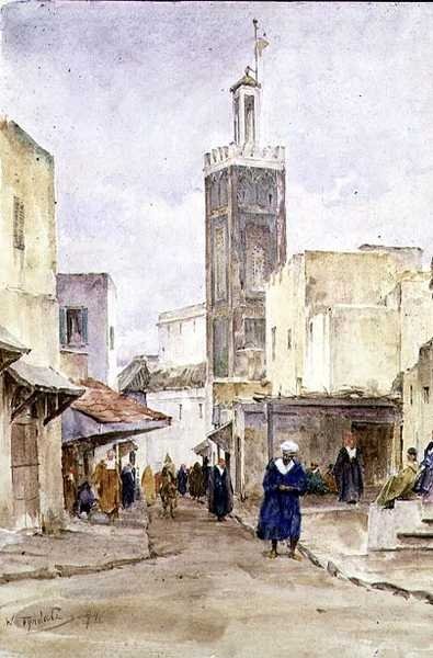En østlig gatescene av Walter Frederick Roofe Tyndale