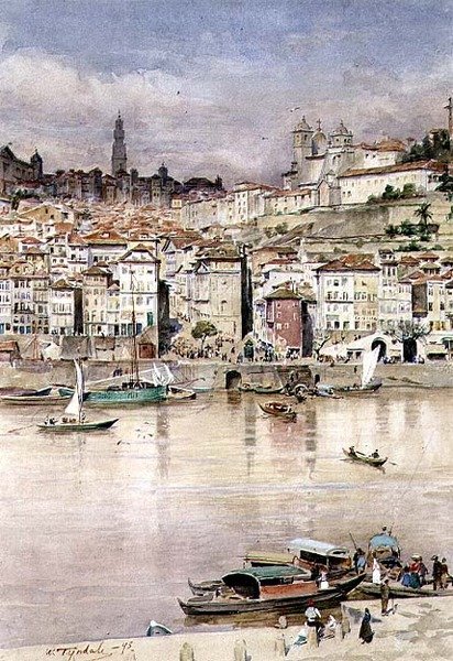Continental Town Harbor av Walter Frederick Roofe Tyndale