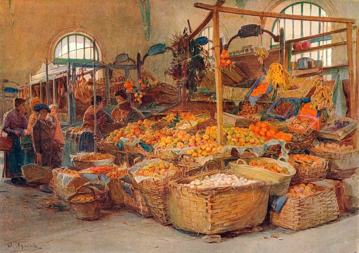 Fruktbod, Mentone Market, c1875-1906, 1906 av Walter Frederick Roofe Tyndale