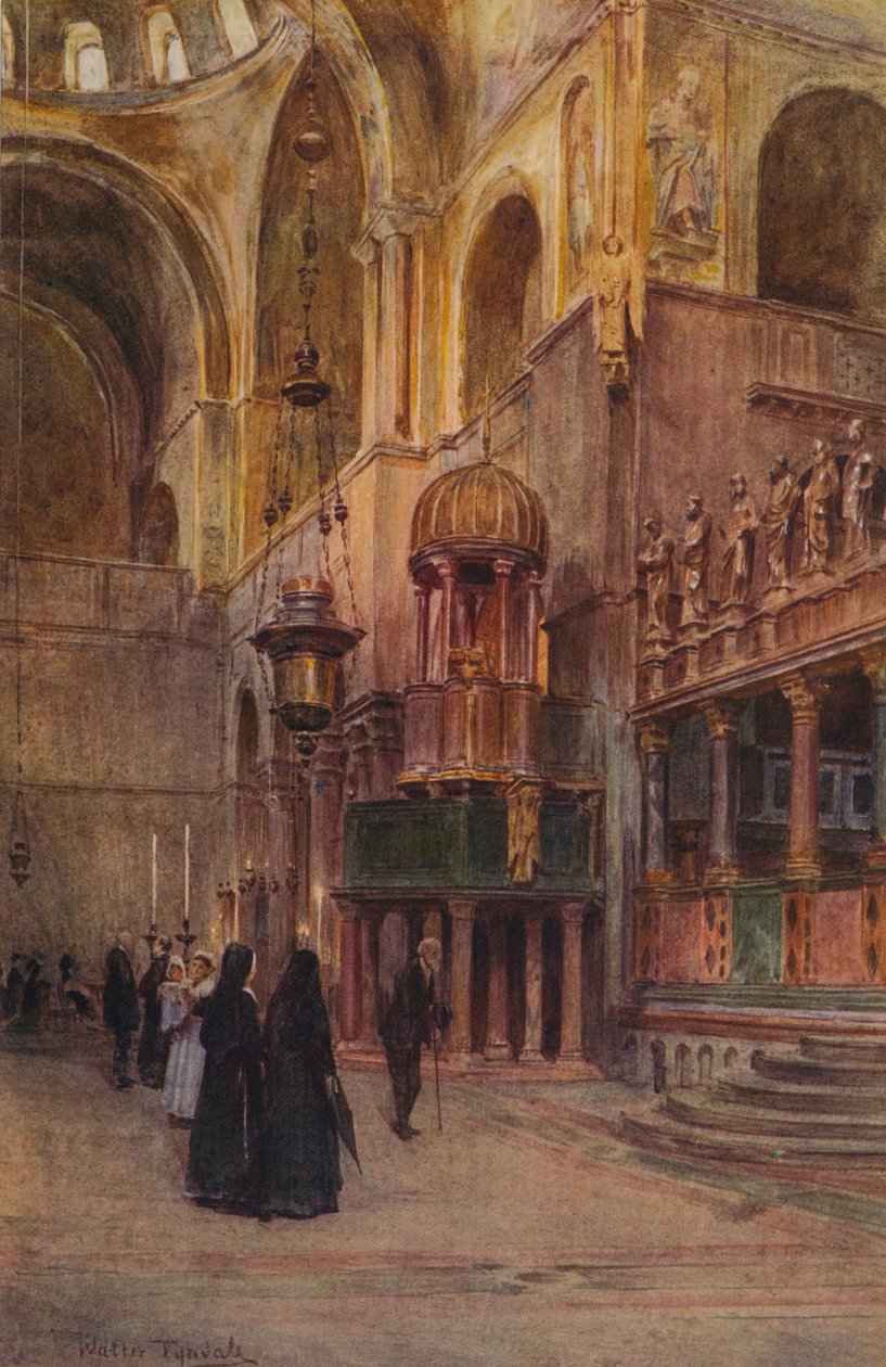 Interiør i St. Marks, c1900 1913 av Walter Frederick Roofe Tyndale