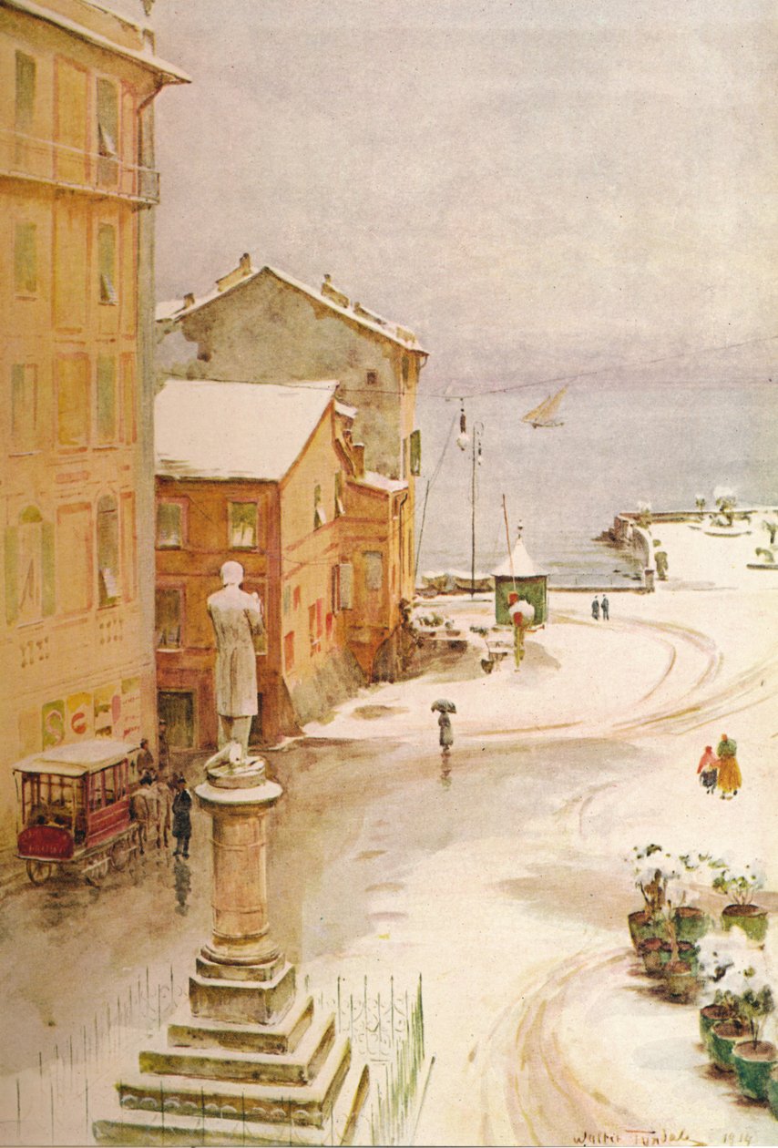 Piazza Mazzini, S. Margherita, c1910, 1912 av Walter Frederick Roofe Tyndale