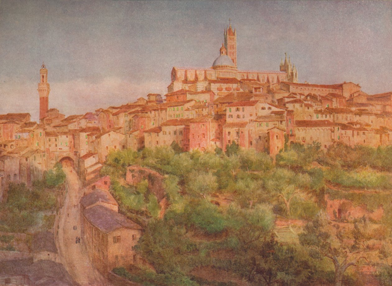 Siena: A Town on a Hill, c1900 1913 av Walter Frederick Roofe Tyndale