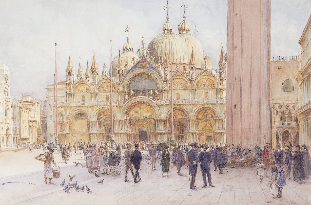 Markusplassen, Venezia av Walter Frederick Roofe Tyndale