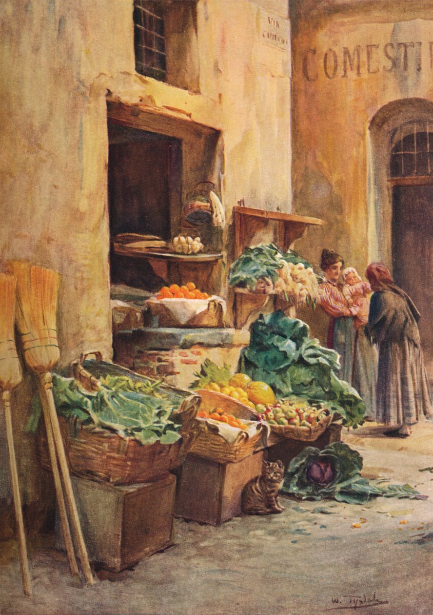 Grønnbutikken, c1910, 1912 av Walter Frederick Roofe Tyndale