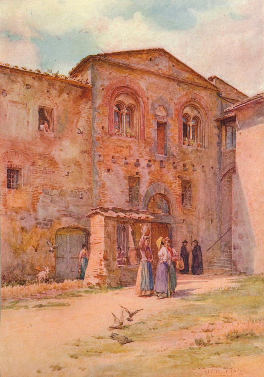 The House of the Provost, San Gimignano, ca 1900 1913 av Walter Frederick Roofe Tyndale