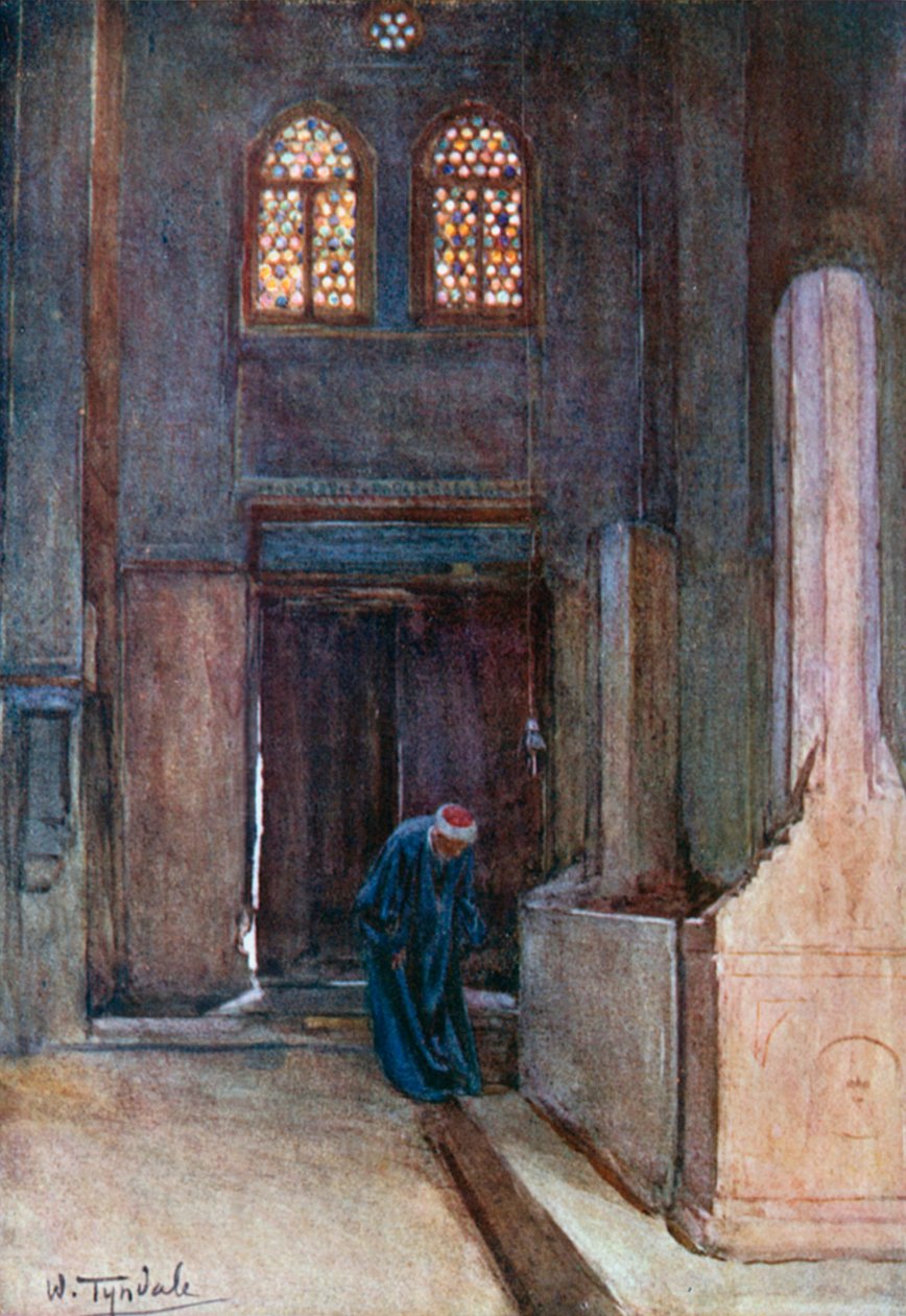 Ibrahim Agas grav (fargelitografi) av Walter Frederick Roofe Tyndale