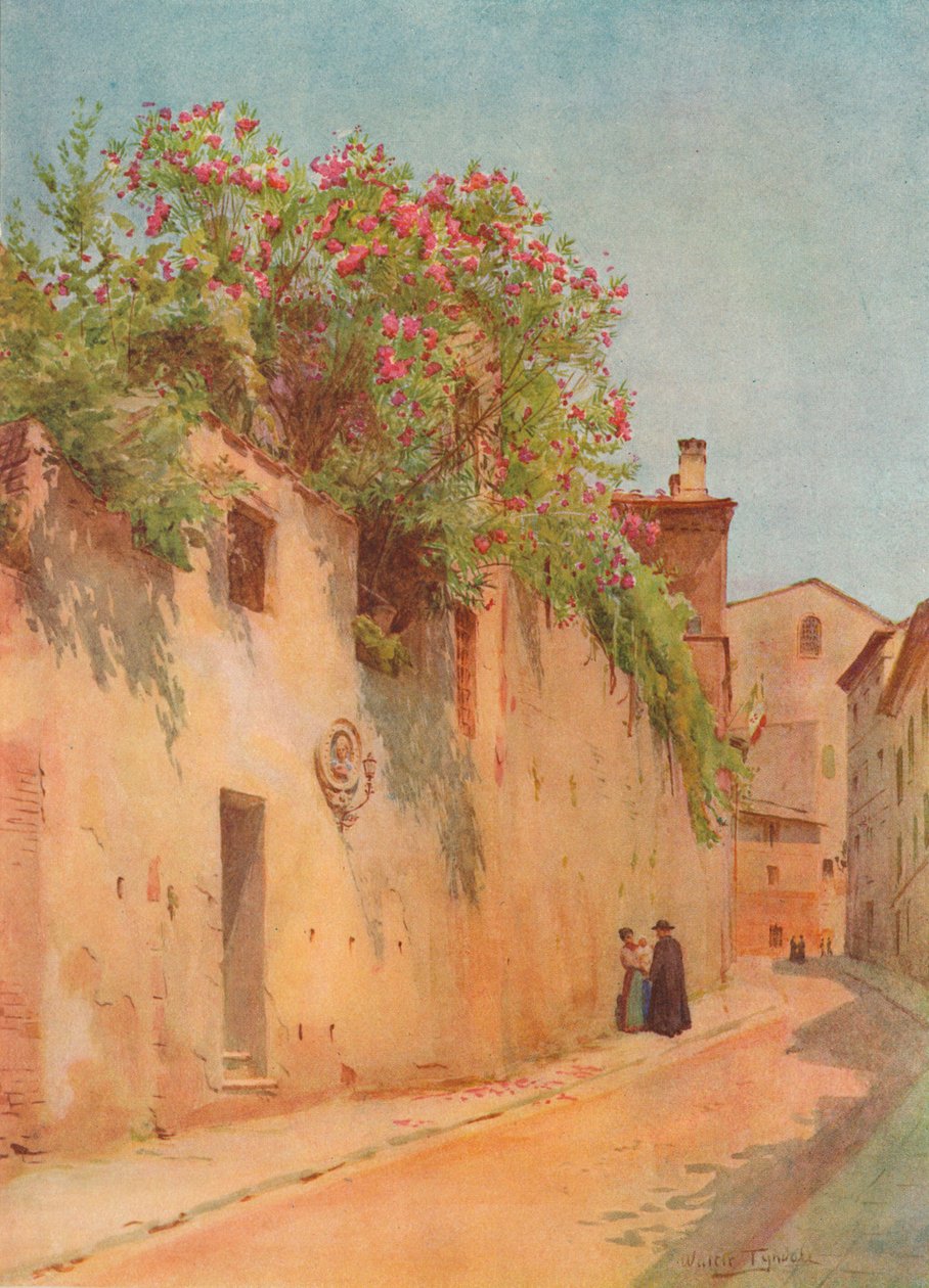 Via Delle Sperandie, Siena, c1900 1913 av Walter Frederick Roofe Tyndale