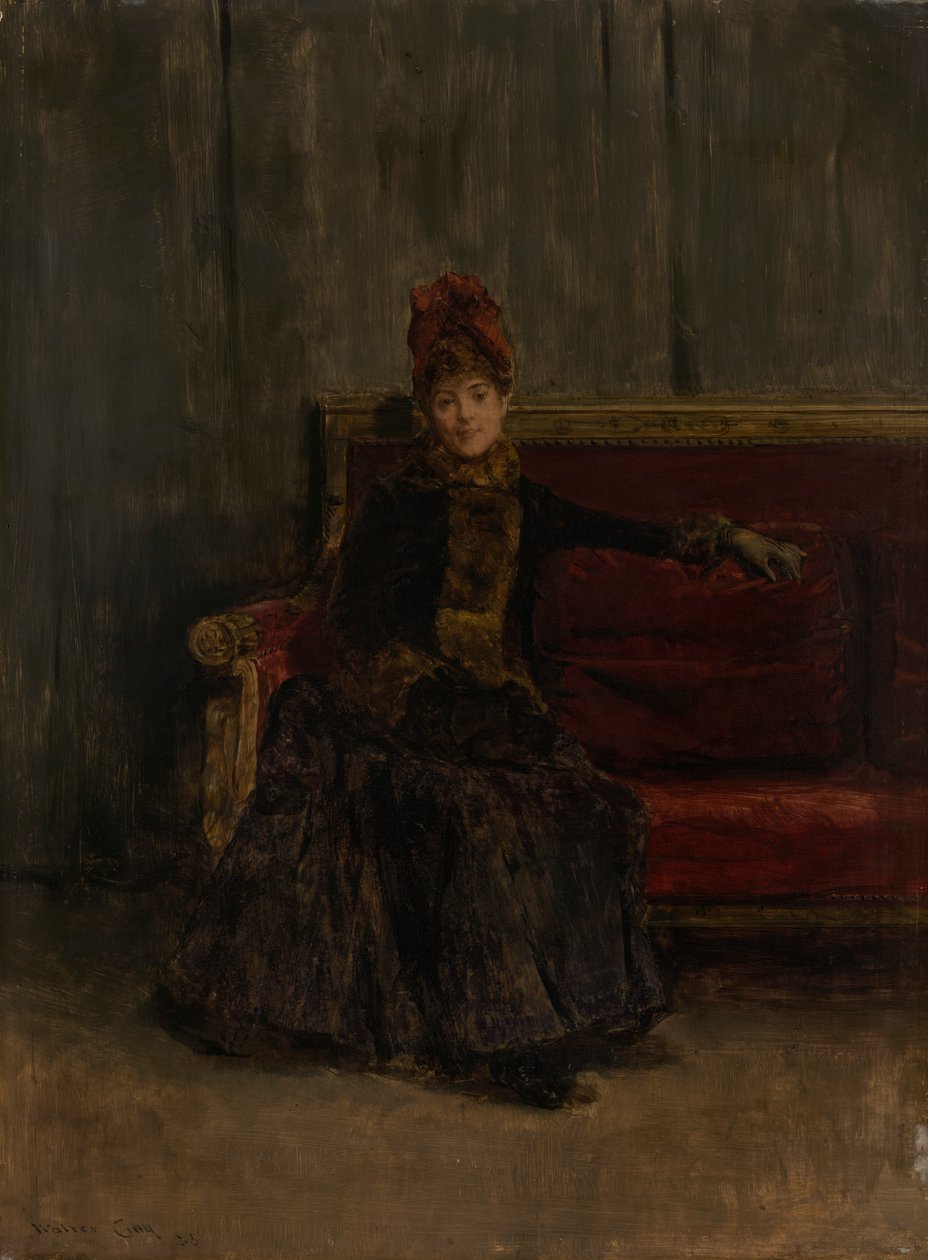 Sittende dame av Walter Gay