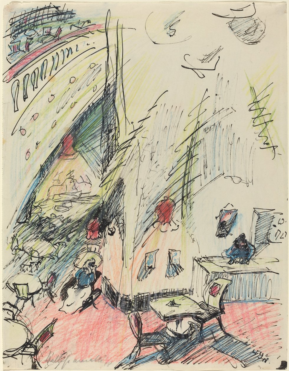 Das leere Café (The Empty Café) av Walter Gramatte