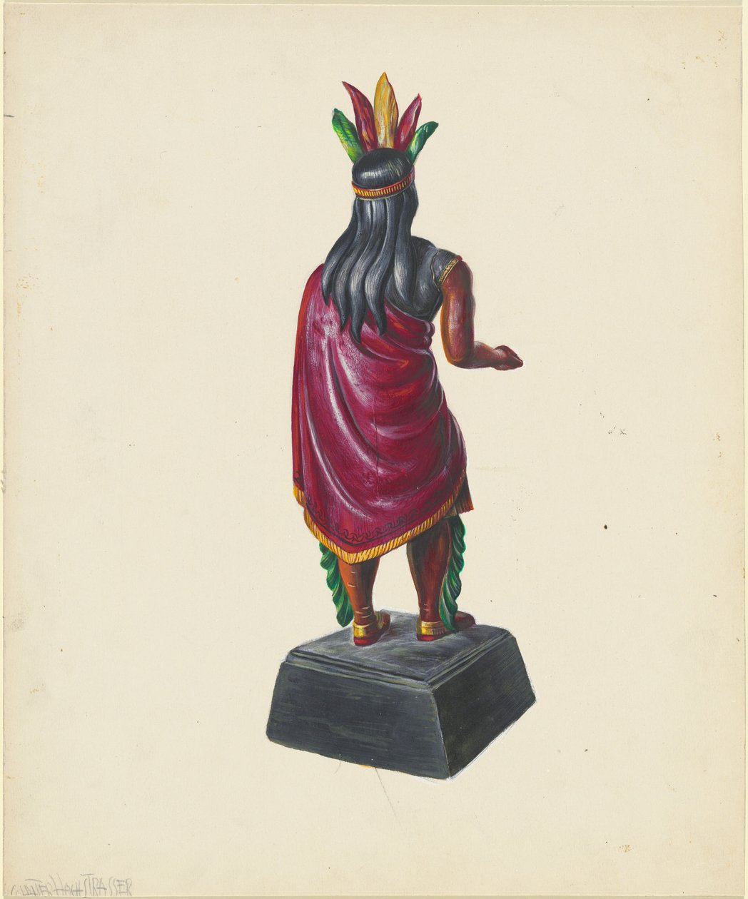 Sigarbutikk indisk, ca. 1937. av Walter Hochstrasser