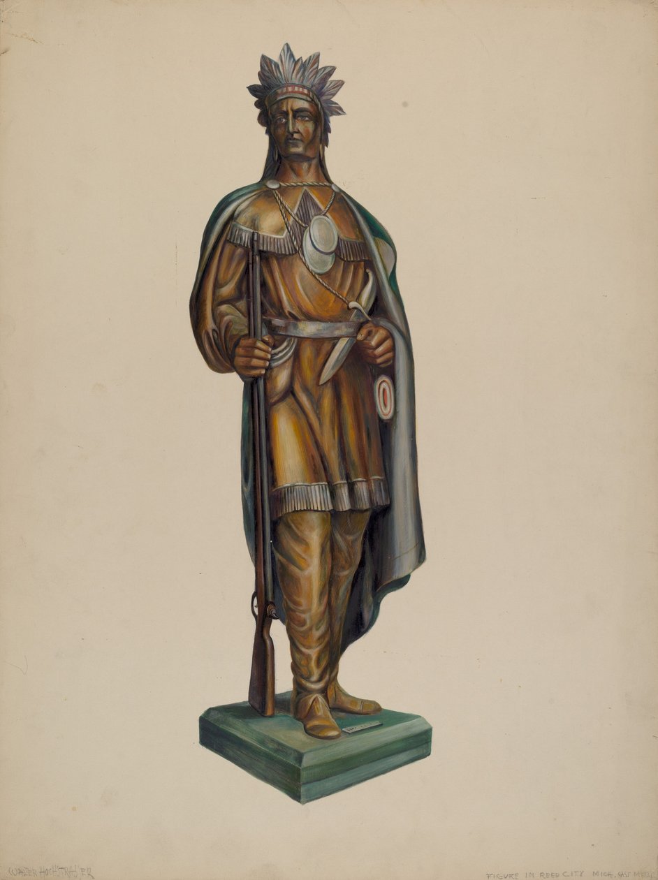 Sigarbutikk indisk, ca. 1938. av Walter Hochstrasser
