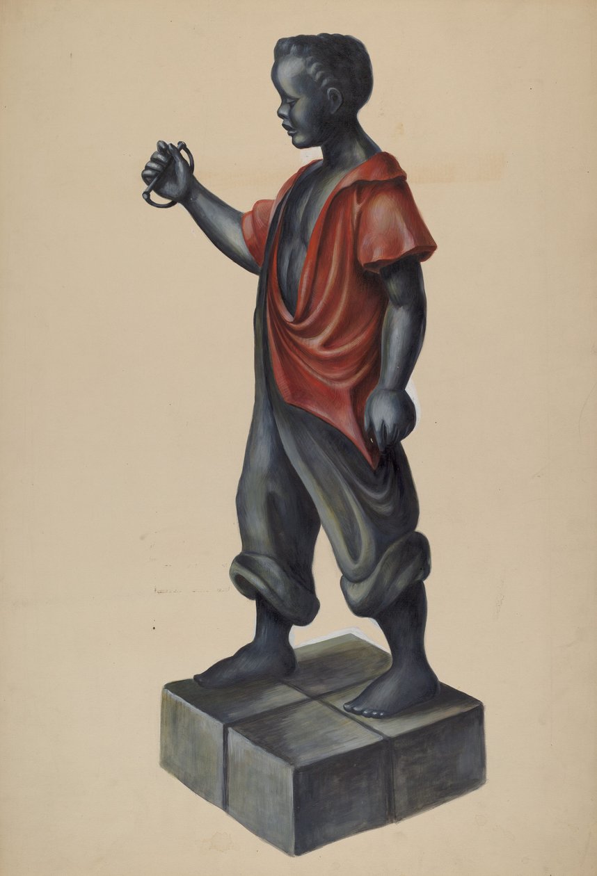 Hitching Post, ca. 1937. av Walter Hochstrasser