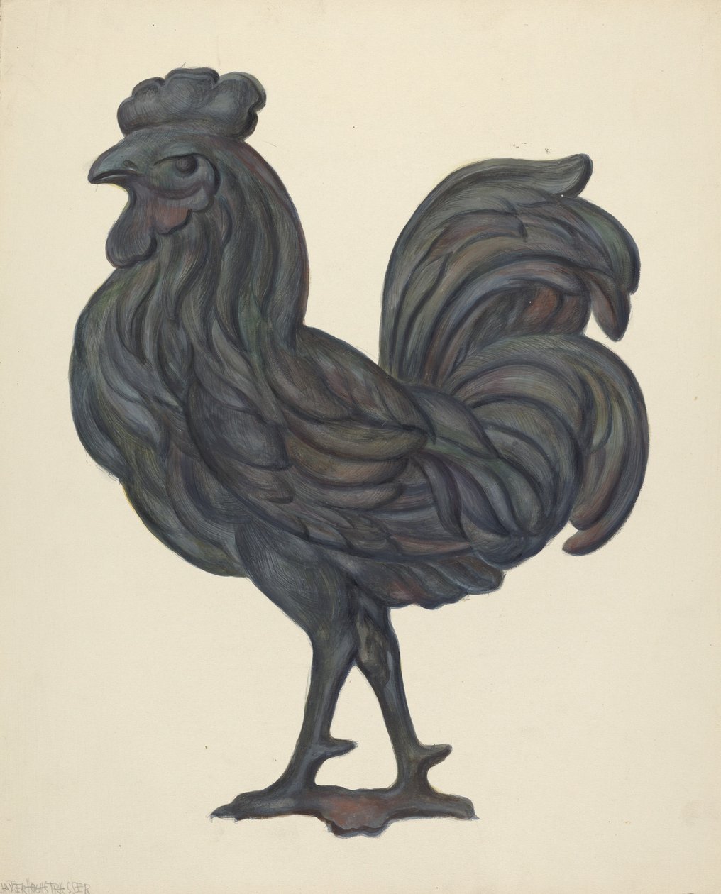 Værfane, ca. 1937. av Walter Hochstrasser