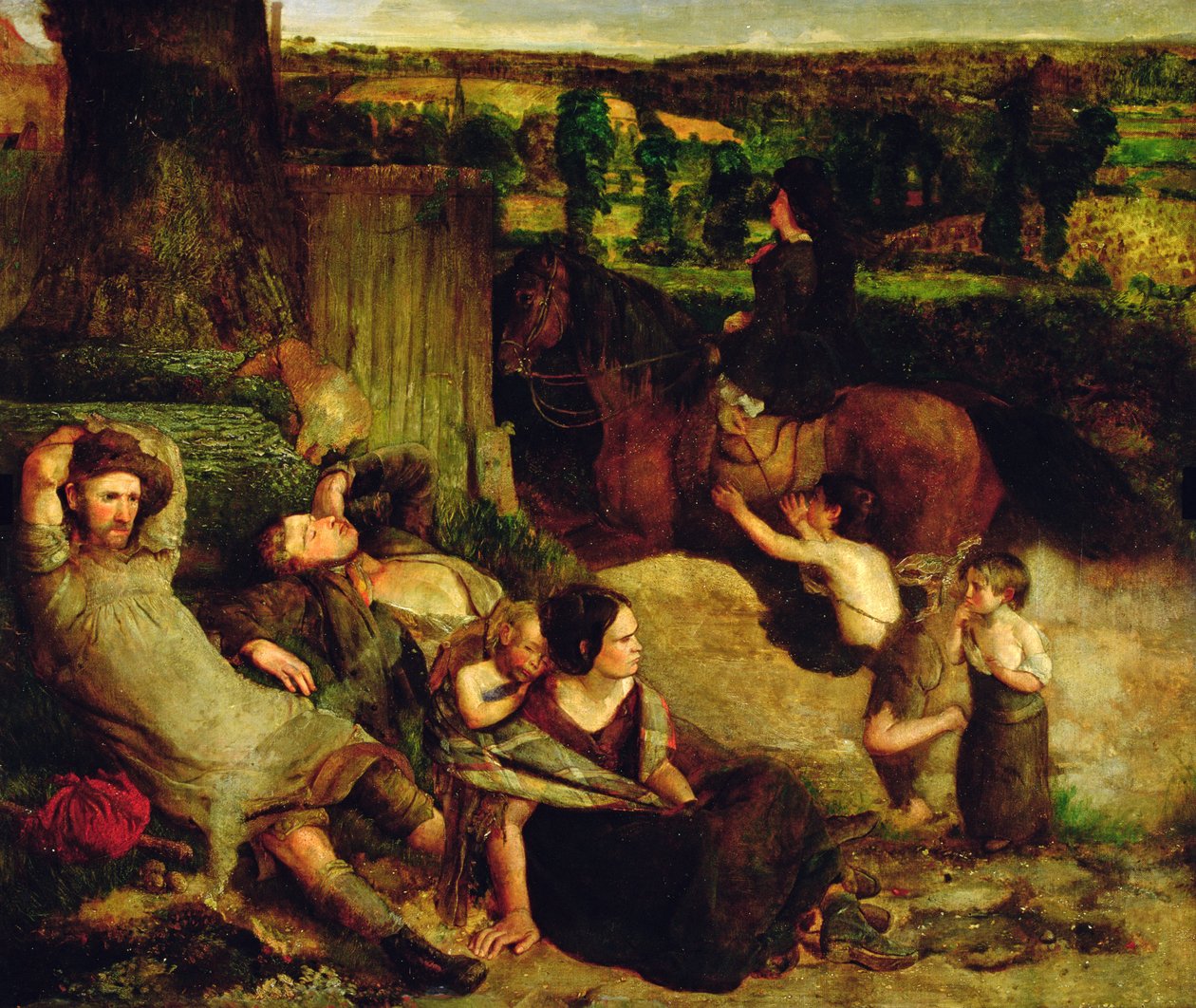 The Irish Vagrants, ca. 1853-54 av Walter Howell Deverell
