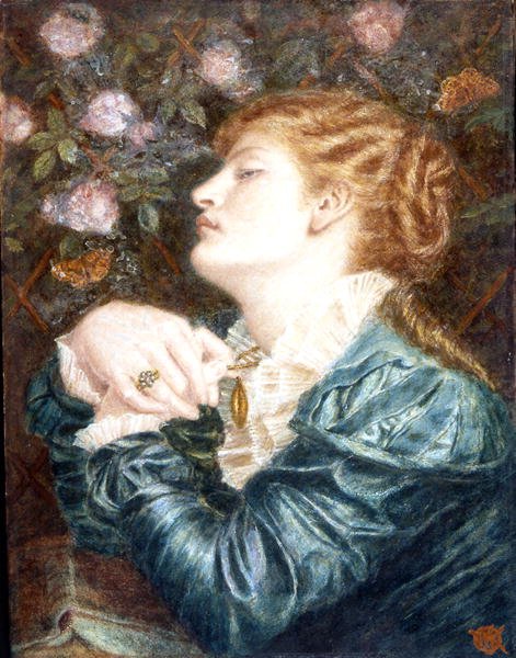 Lily and Rose (akvarell med gouache og gummi arabicum på papir) av Walter John Knewstub
