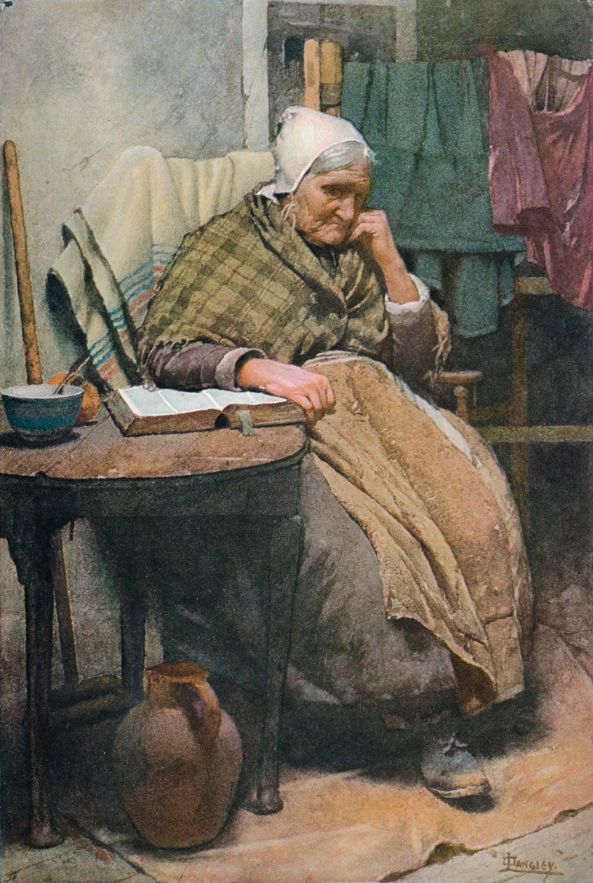 En gammel kornisk kvinne, c1880, 1906. av Walter Langley
