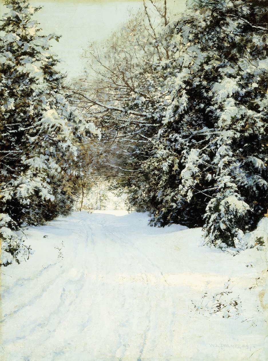 Snøladet trær av Walter Launt Palmer