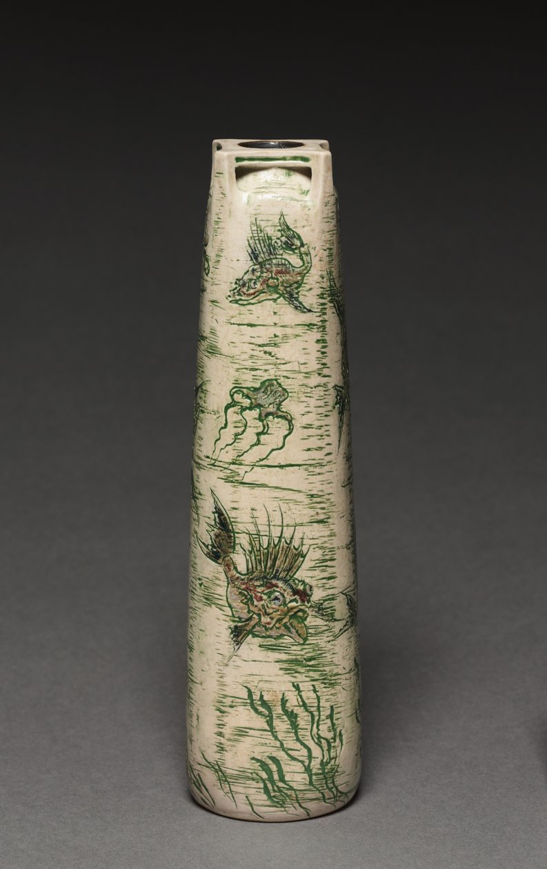 Vase: Fisk, 1908 av Walter Martin