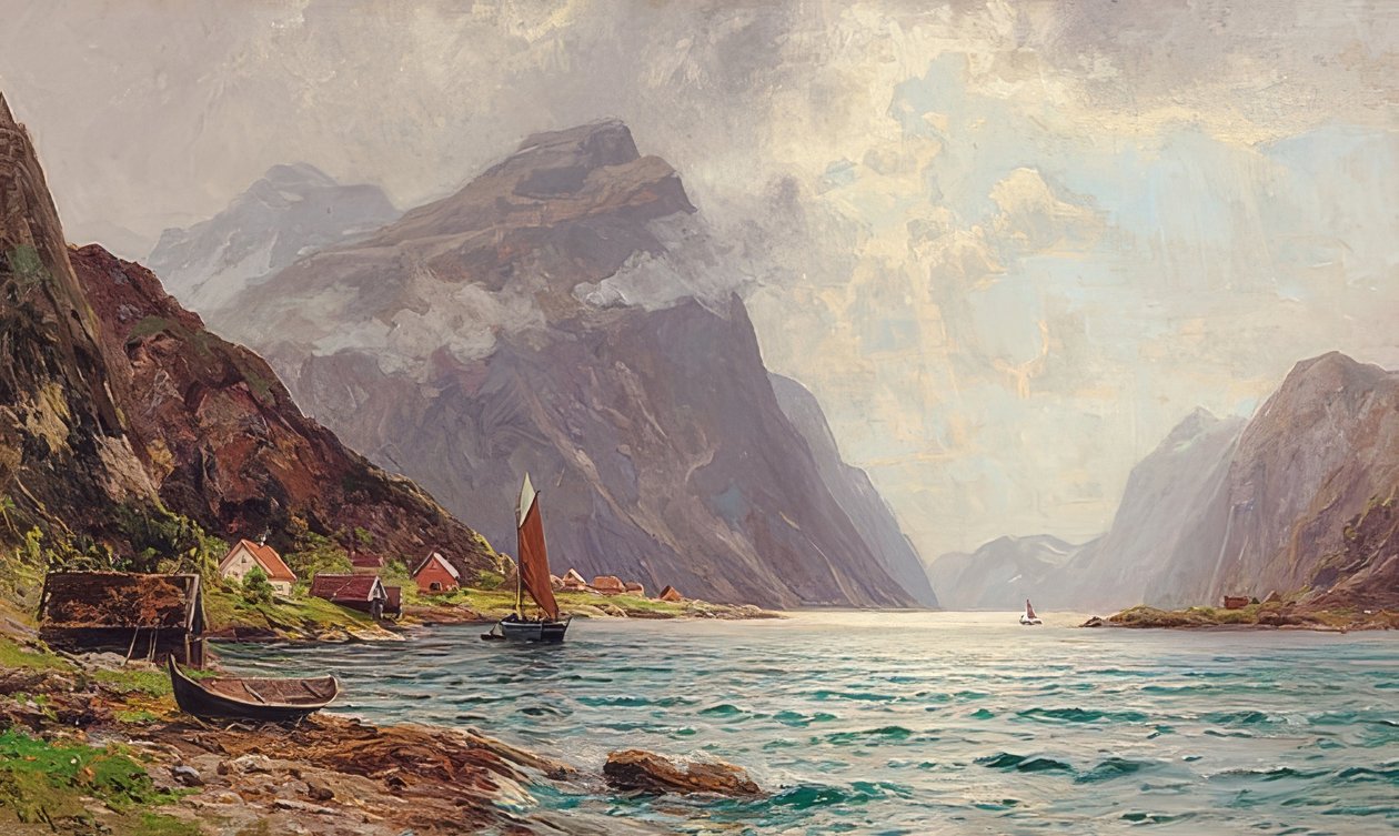 Fjordlandschaft av Walter Moras