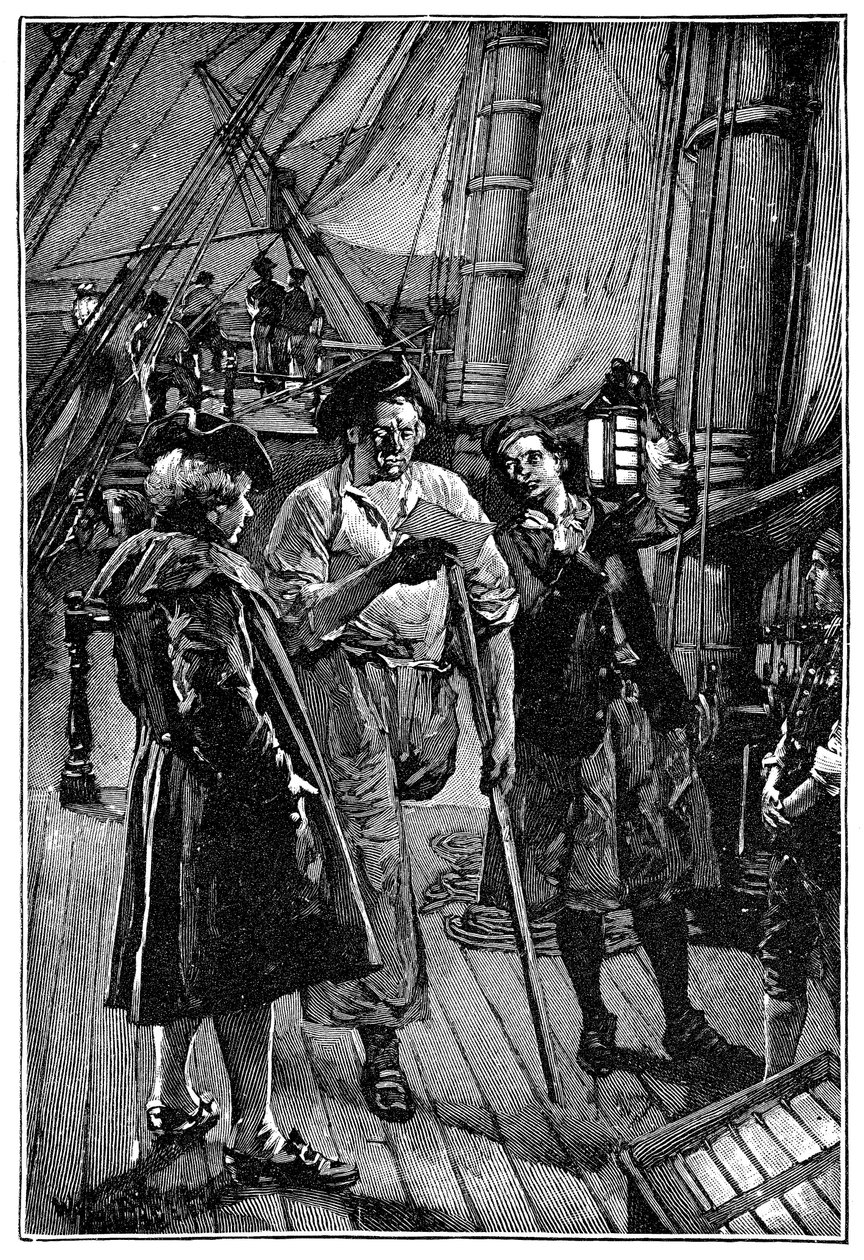 Illustrasjon av Walter Paget (1863-1935) for romanen "Treasure Island"" av Robert Louis Stevenson (1850-1894) 1900 av Walter Paget