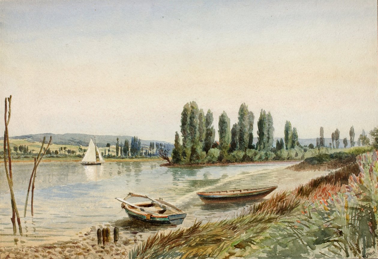 Landskap, 1883. av Walter Paris