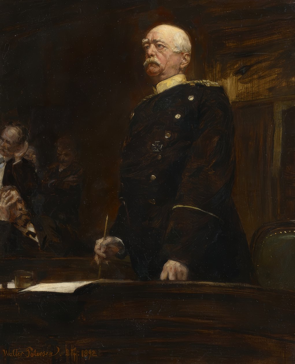 Portrett av prins Bismarck i Riksdagen av Walter Petersen