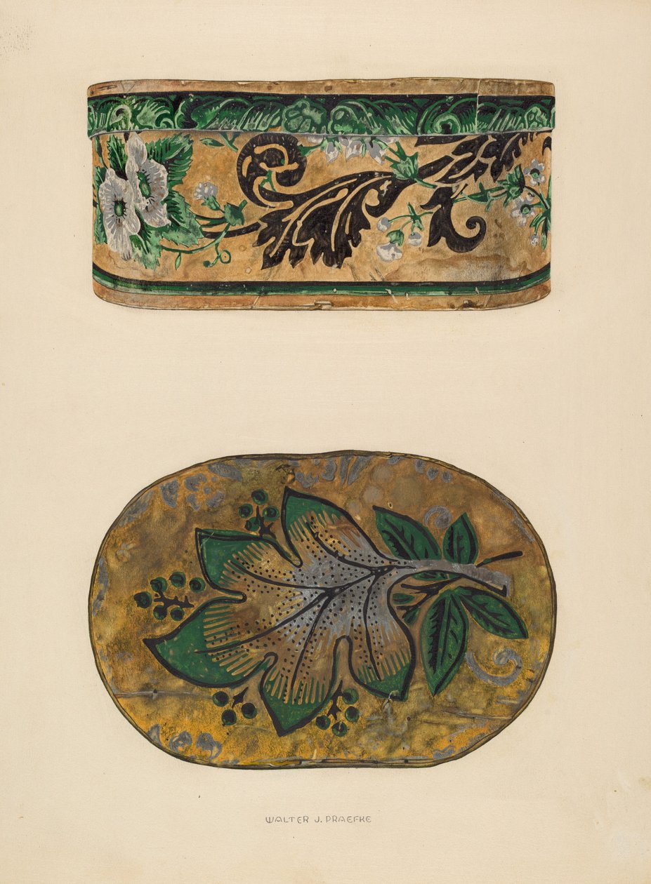 Hatteboks, ca. 1937. av Walter Praefke