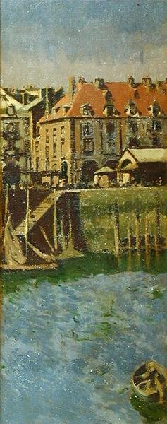 La Darse (Den indre havn) Dieppe av Walter Richard Sickert