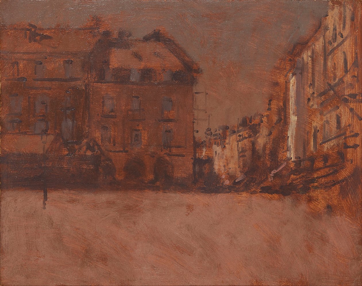 La Grande Rue, Dieppe (olje på lerret) av Walter Richard Sickert