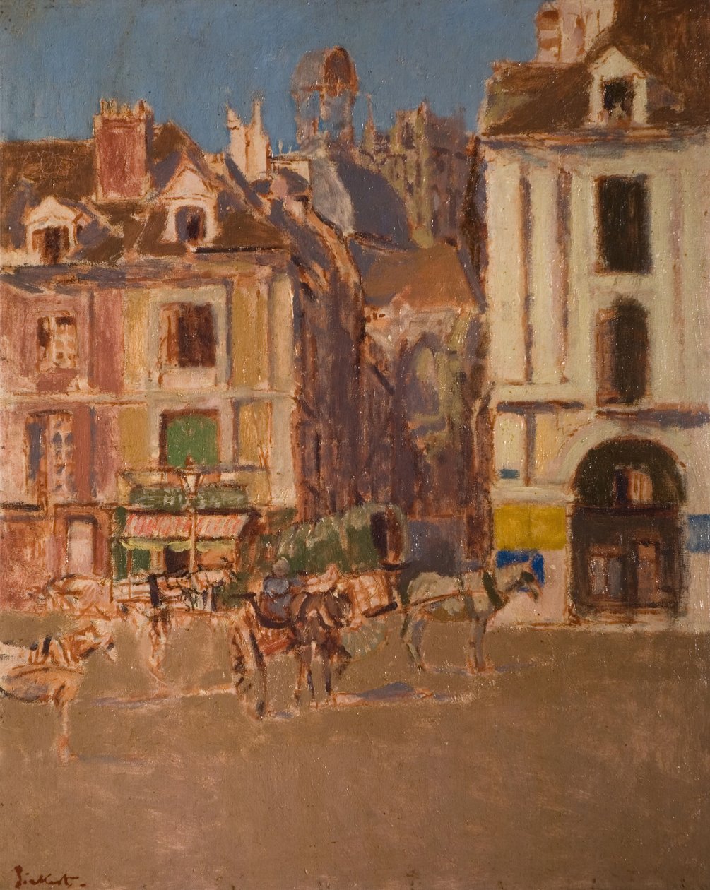 La Rue Notre Dame og Quai Duquesne, 1902. av Walter Richard Sickert