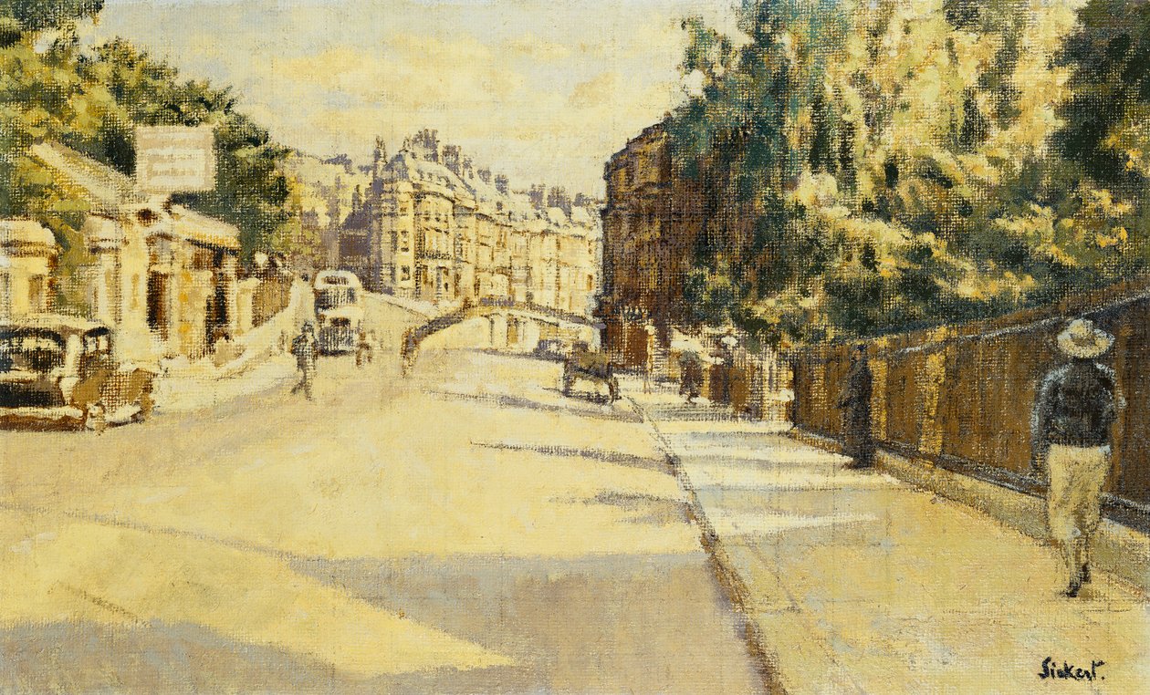 London Street, Bath, ser mot Walcot, ca. 1939 av Walter Richard Sickert
