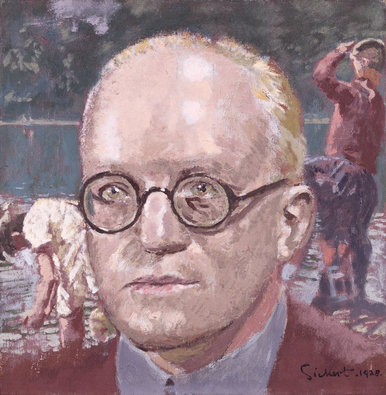 Portrett av Sir Hugh Walpole (1884-1941) 1928 av Walter Richard Sickert