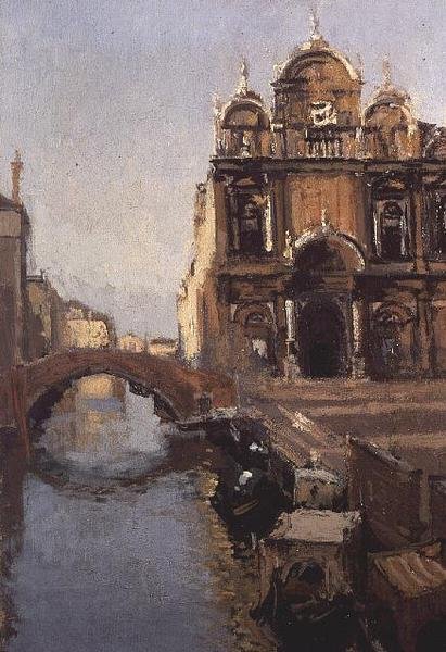 Scuola Grande di San Marco og Rio dei Mendicanti, Venezia av Walter Richard Sickert
