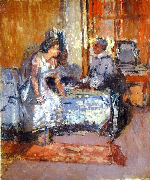 Shuttered Sunlight, ca. 1912 (olje på lerret) av Walter Richard Sickert