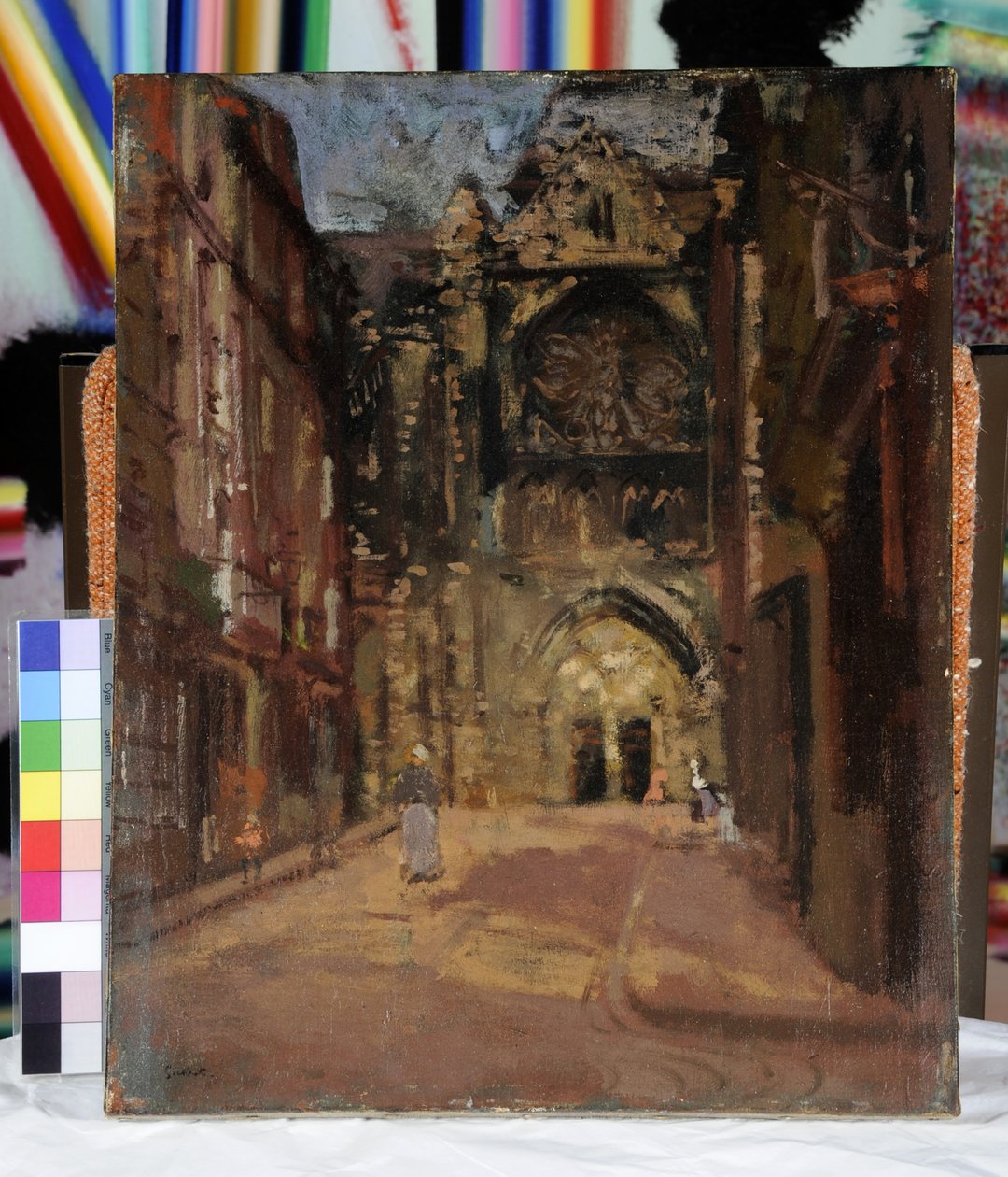St Jacques, Dieppe, Frankrike, ca. 1900 (olje på lerret) av Walter Richard Sickert
