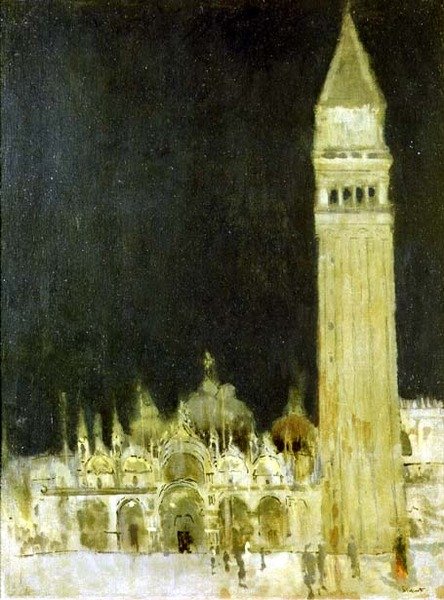 The Campanile, Venezia, ca. 1896-97 (olje på lerret) av Walter Richard Sickert