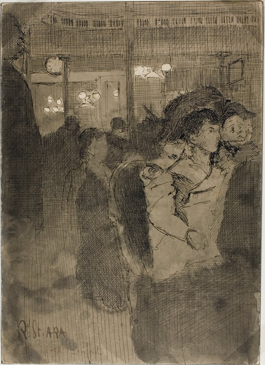 The Old Bedford (rekto); The Gallery of the Old Bedford (verso) av Walter Richard Sickert