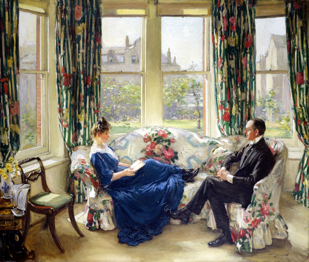 The Morning Room, ca. 1907 (olje på lerret) av Walter Russell