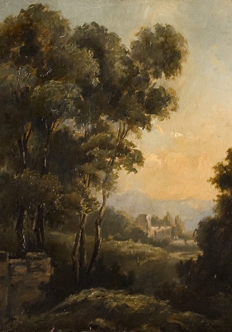 Study of a Tree (etter Richard Wilson), slutten av 1800-tallet av Walter Scott