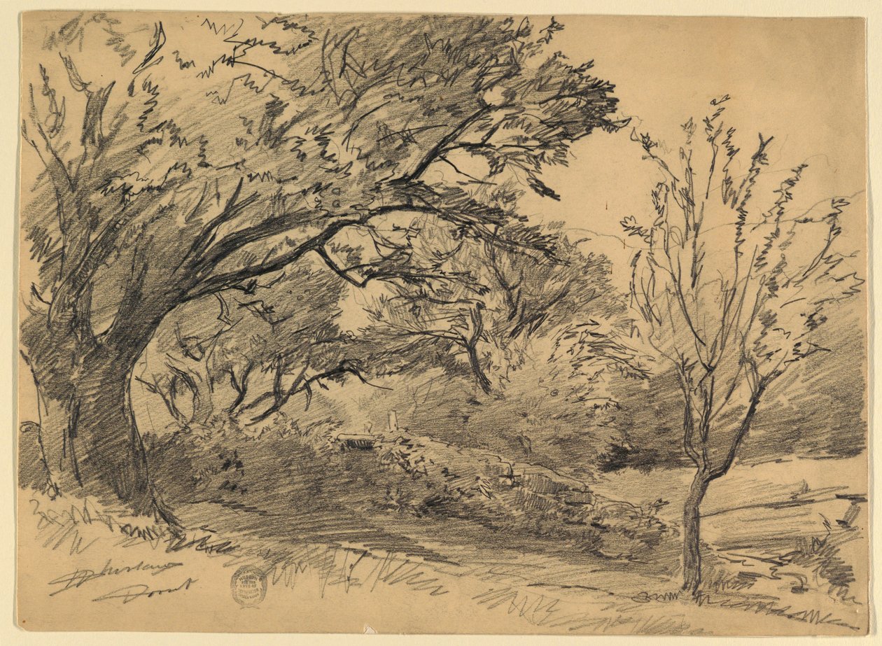 Landskap i Dorset, Vermont av Walter Shirlaw