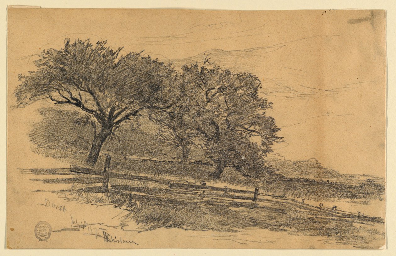 Landskap i Dorset, Vermont av Walter Shirlaw