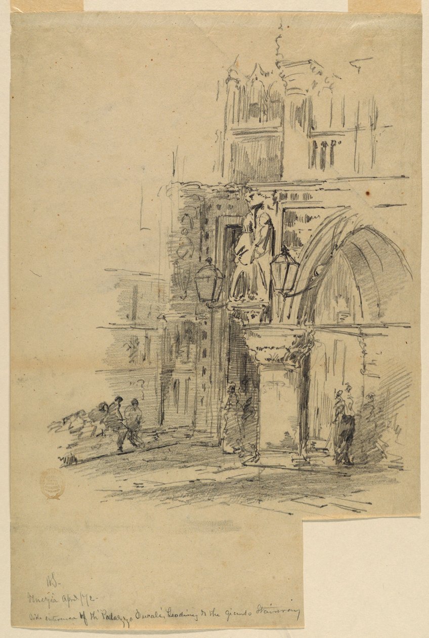 Porta della Carta, Palazzo Ducale, Venezia av Walter Shirlaw