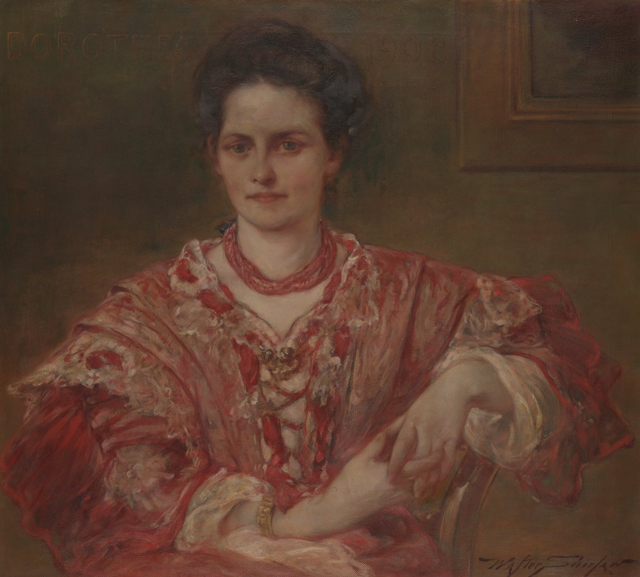 Portrett av Dorothea A. Dreier (1870 av Walter Shirlaw