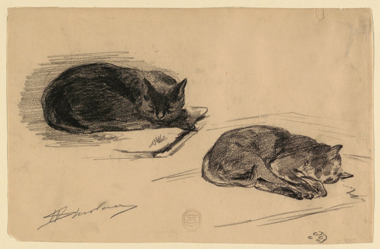 Studie av katter av Walter Shirlaw