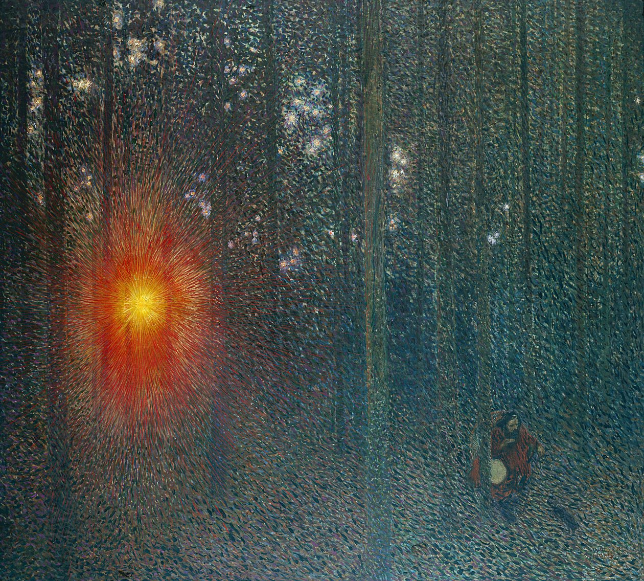 Kveld, ca. 1900 (olje på lerret) av Walter Sigmund Hampel
