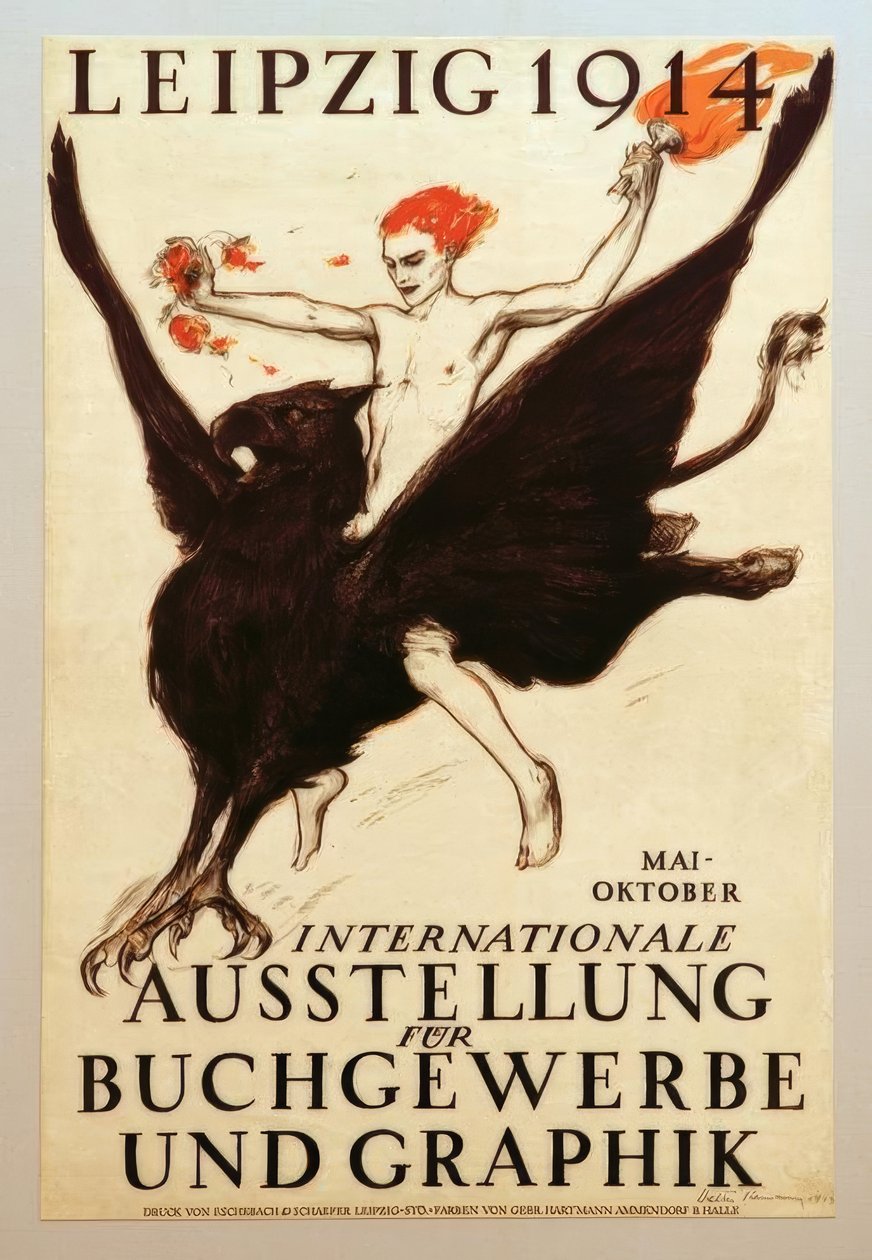 Leipzig 1914, internasjonal utstilling for bokhandel og grafikk av Walter Tiemann