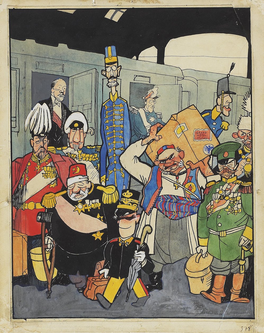 Friedrichstrasse stasjon av Walter Trier
